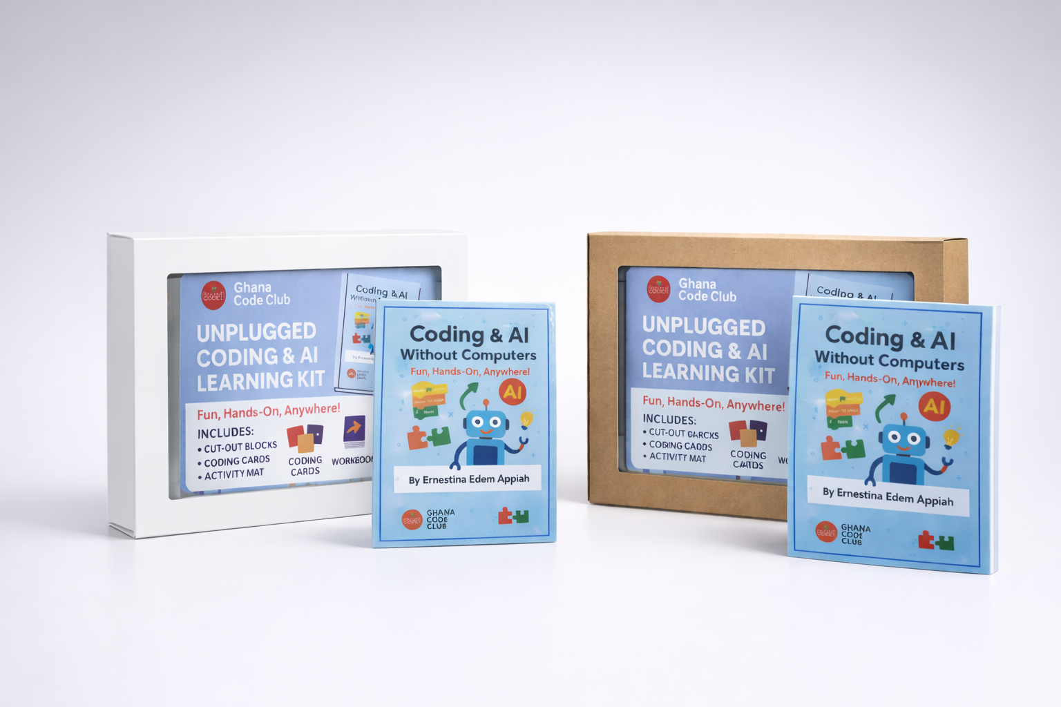 Unplugged Coding and AI workbook and classroom materials